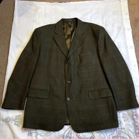 Stafford Men Blazer 100% Pure New Wool size 44S - Picture 1 of 8